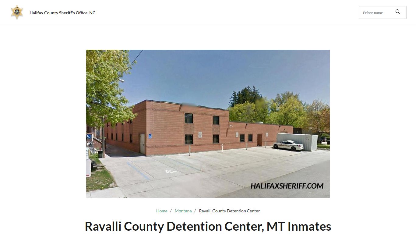 Ravalli County Detention Center, MT Jail Roster, Name Search